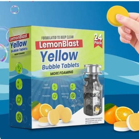 LemonBlast Yellow Bubble Tablets (24pc)