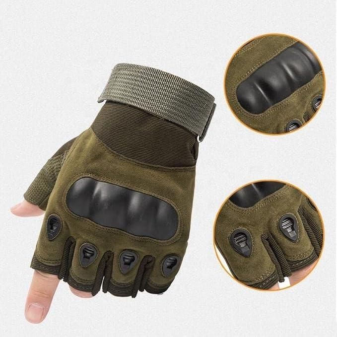 Half-Finger Knuckle Protection Gloves