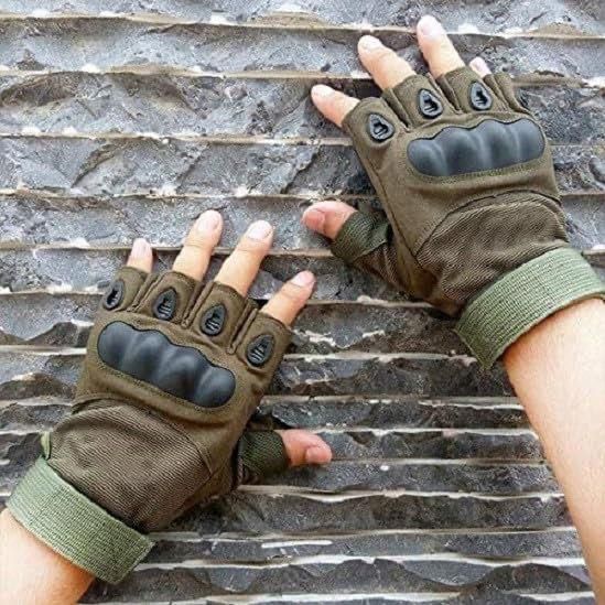 Half-Finger Knuckle Protection Gloves